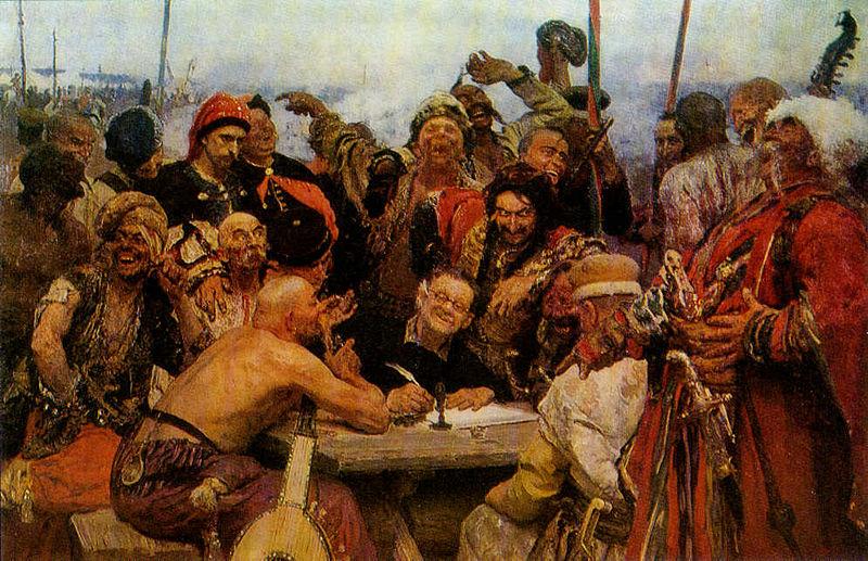 llya Yefimovich Repin The Reply of the Zaporozhian Cossacks to Sultan of Turkey China oil painting art